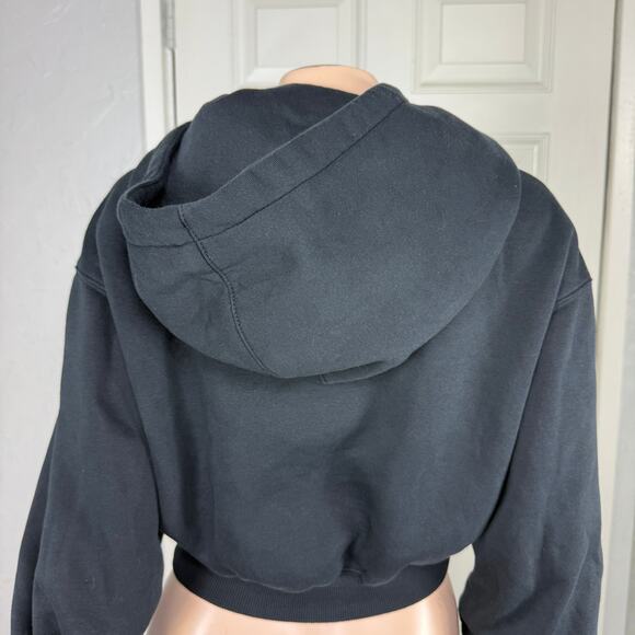 Nike HJ0940 Oversized Cropped Sweatshirt XS Pheonix Full zip Hooded Hoodie X3-15 - Picture 3 of 6